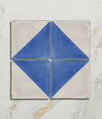 Ca’ Pietra STUDIO Jamboree Handpainted Ceramic Greek Blue Tri — official gallery image 2