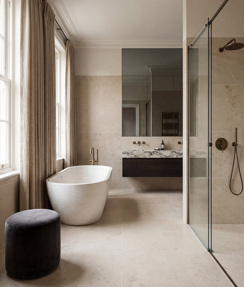 Ca’ Pietra Sloane Porcelain Honed White — official gallery image 5