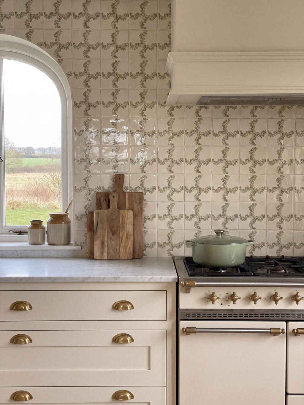 Ca’ Pietra STUDIO Sanderson - Oxbow Check Olive Pattern — official gallery image 1