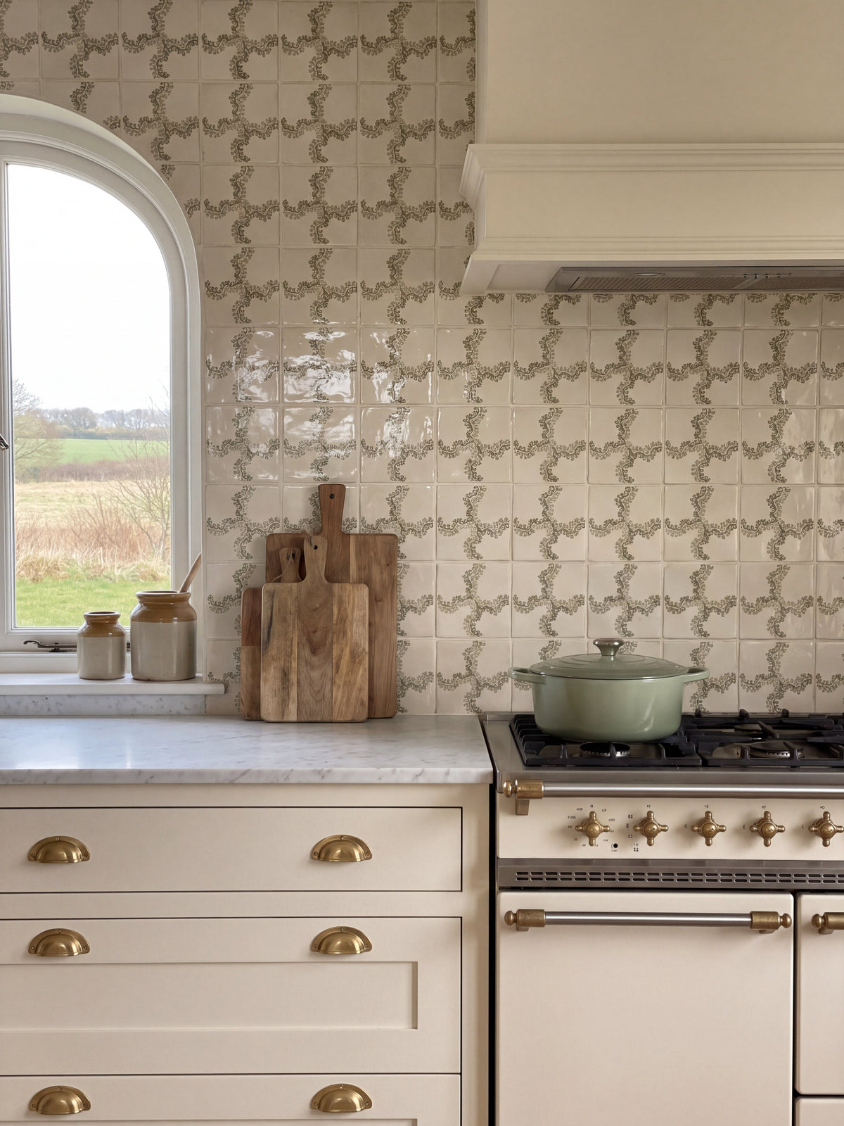 Ca’ Pietra STUDIO Sanderson - Oxbow Check Olive Pattern — official gallery image 1