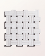 Ca’ Pietra Long Island Marble Honed Finish Wicker Mosaic — official gallery image 2