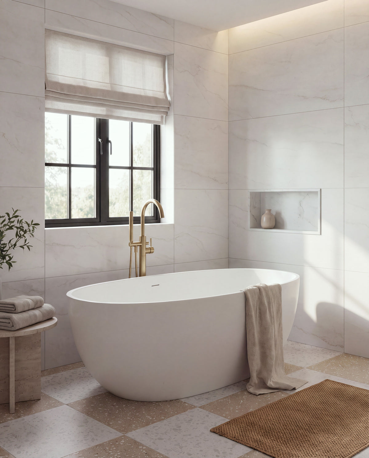 Ca’ Pietra Rialto Porcelain Satin Blanc — official gallery image 8