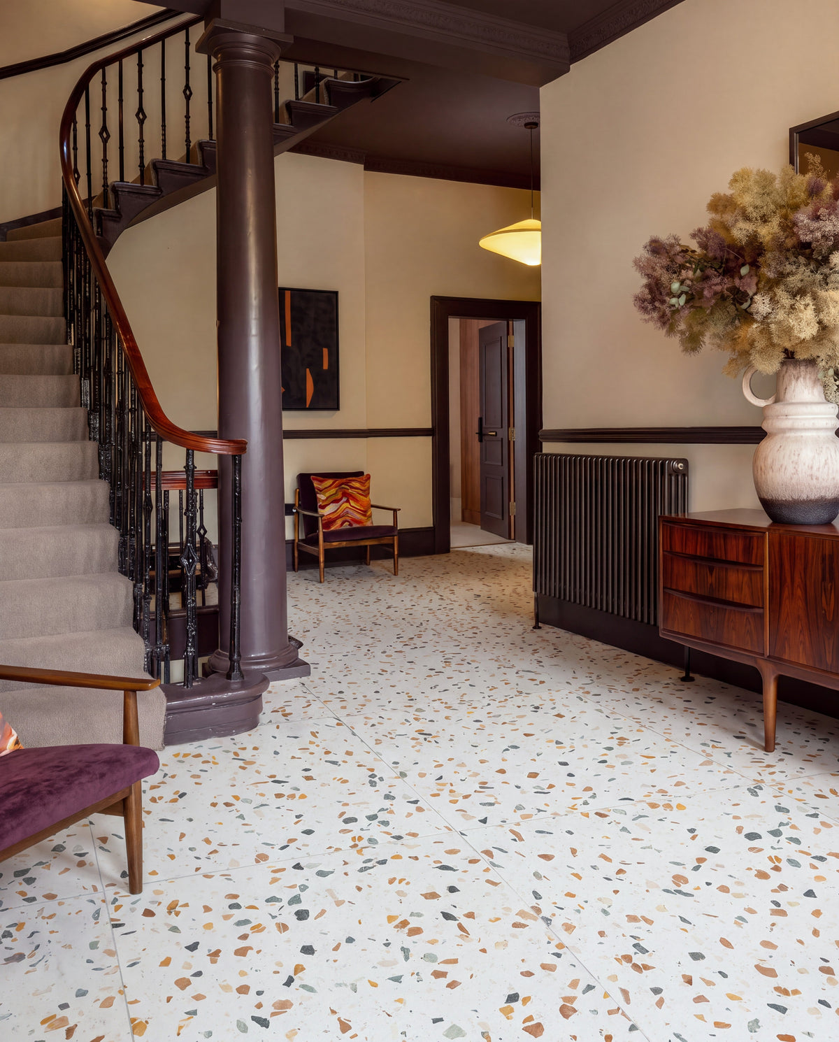 Ca’ Pietra Rialto Porcelain Satin Cognac — official gallery image 1