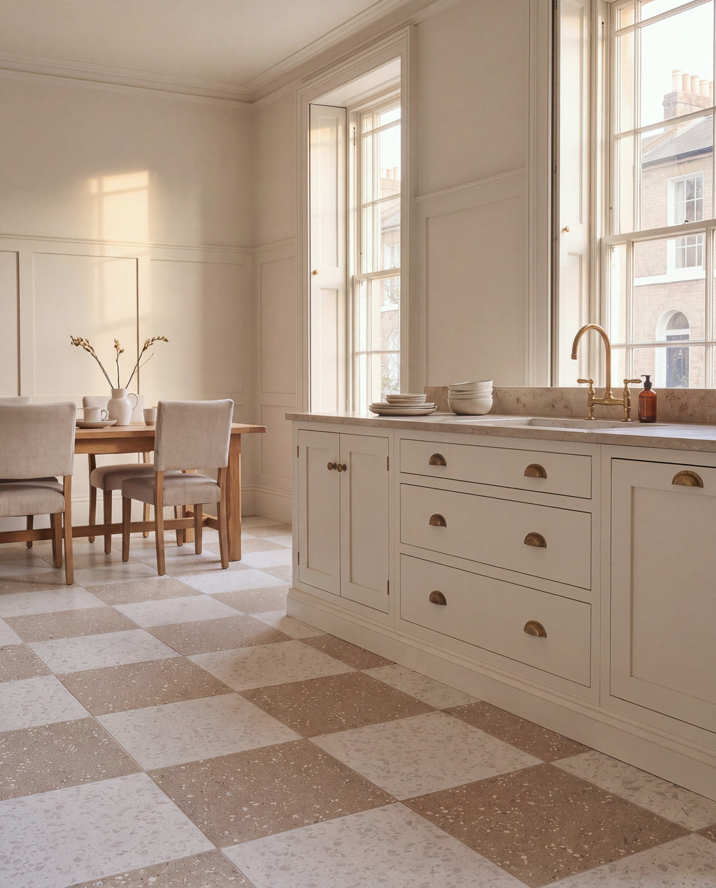Ca’ Pietra Rialto Porcelain Satin Taupe — official gallery image 7