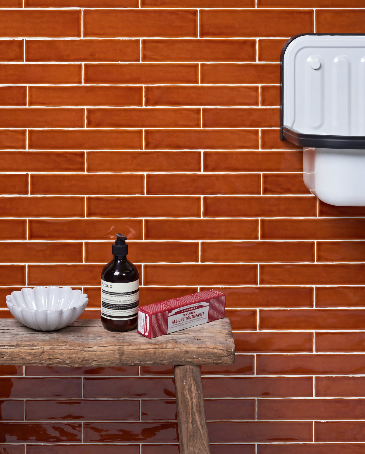 Ca’ Pietra Avebury Ceramic Burnt Caramel Crackle Glaze — official gallery image 1