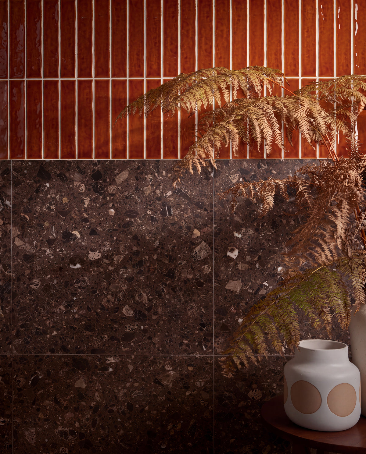 Ca’ Pietra Avebury Ceramic Burnt Caramel Crackle Glaze — official gallery image 8