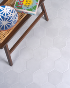 Ca’ Pietra Medina Hexagon Porcelain Latte — official gallery image 1