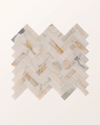 Ca’ Pietra Palazzo Oro Honed Herringbone Mosaic — official gallery image 2