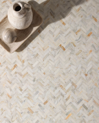 Ca’ Pietra Palazzo Oro Honed Herringbone Mosaic — official gallery image 1