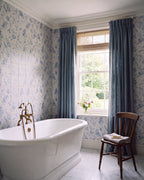 Ca’ Pietra Sanderson - Pillemont Toile China Blue Mural Porcelain — official gallery image 4