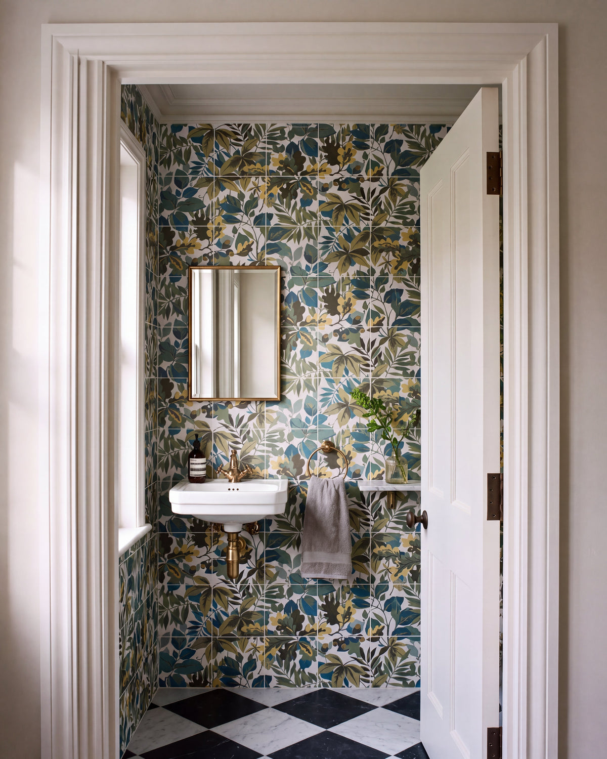 Ca’ Pietra Sanderson - Robin's Wood Sage Mural Porcelain — official gallery image 4