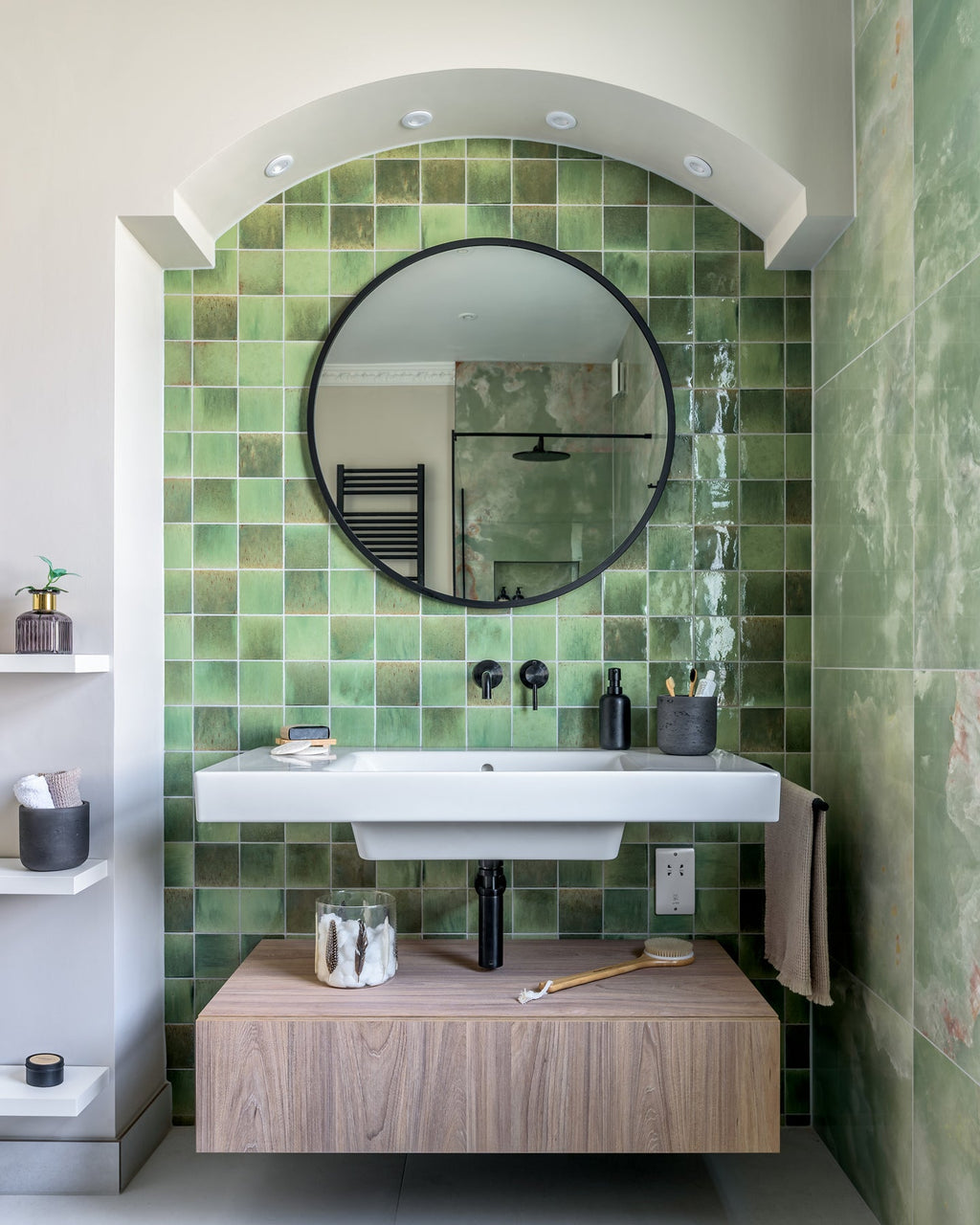 Ca’ Pietra Pottery Porcelain Kale Green Square — official gallery image 1