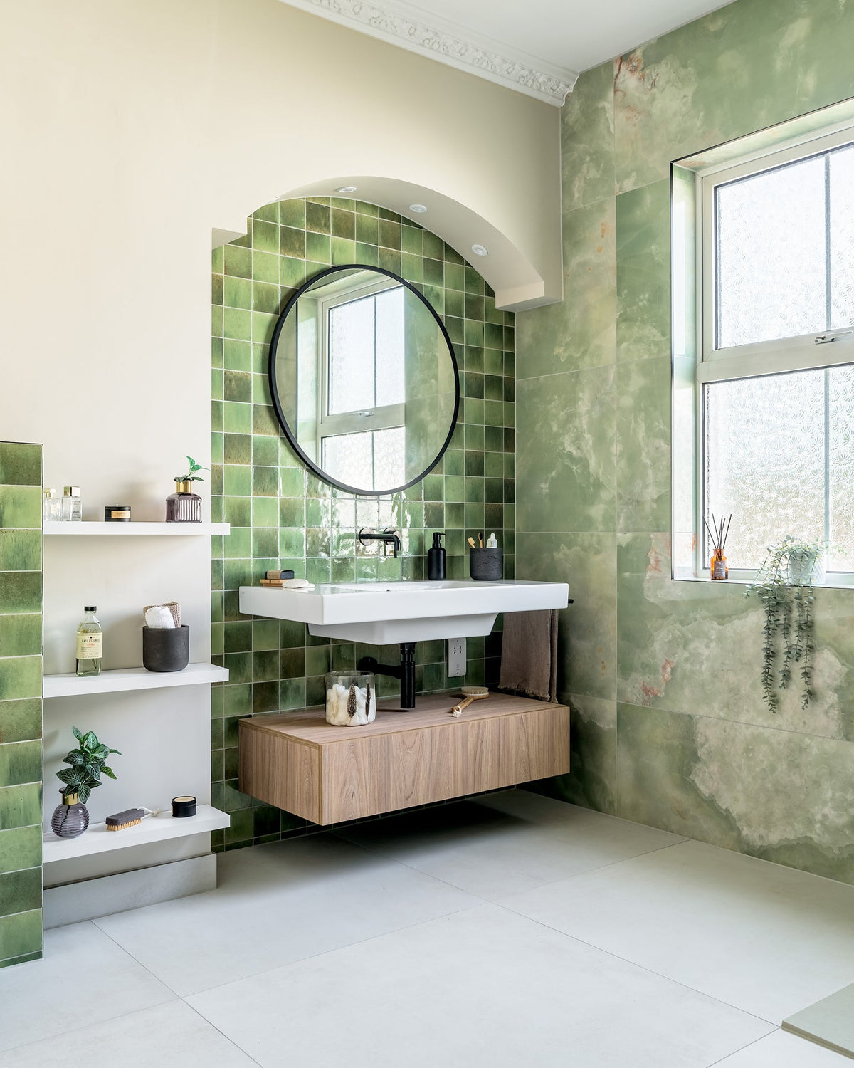 Ca’ Pietra Pottery Porcelain Kale Green Square — official gallery image 3