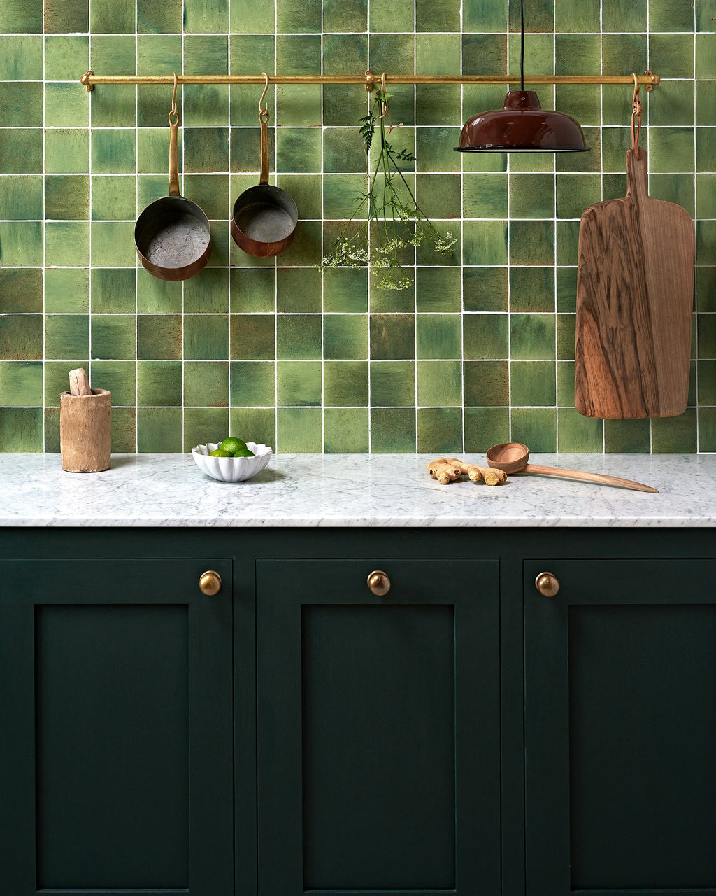 Ca’ Pietra Pottery Porcelain Kale Green Square — official gallery image 5