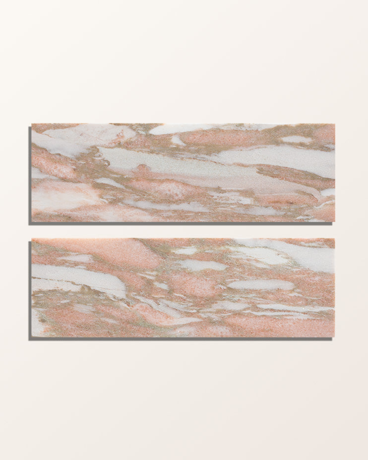 Ca’ Pietra East Java Flamingo Marble Honed Brick — official gallery image 2