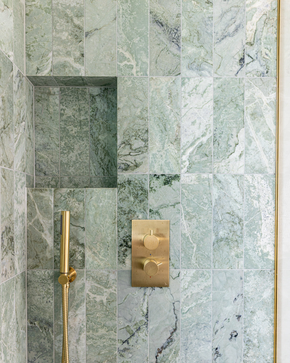 Ca’ Pietra East Java Hummingbird Marble Honed Brick — official gallery image 1