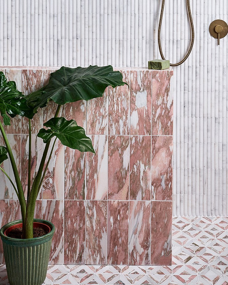 Ca’ Pietra East Java Flamingo Marble Honed Brick — official gallery image 3