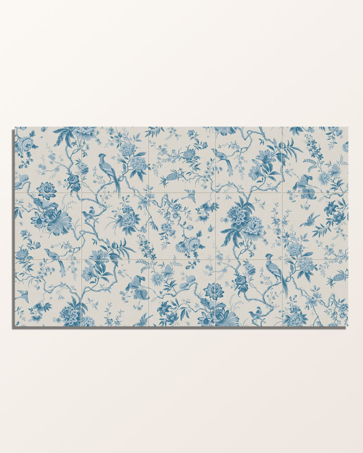 Ca’ Pietra Sanderson - Pillemont Toile China Blue Mural Porcelain — official gallery image 6