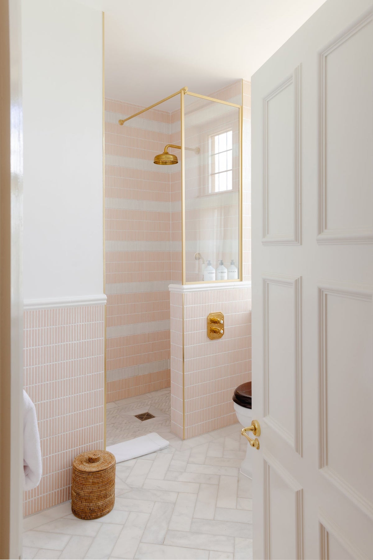Ca’ Pietra Bamboo Porcelain Mosaic Blush — official gallery image 9