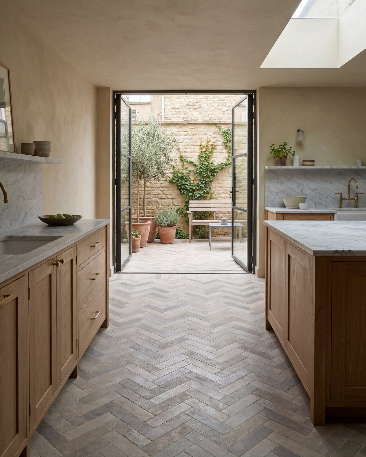 Ca’ Pietra Castilan Limestone Parquet Tumbled — official gallery image 1