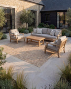 Ca’ Pietra Flanders Buff Tumbled Clay Pavers — official gallery image 9