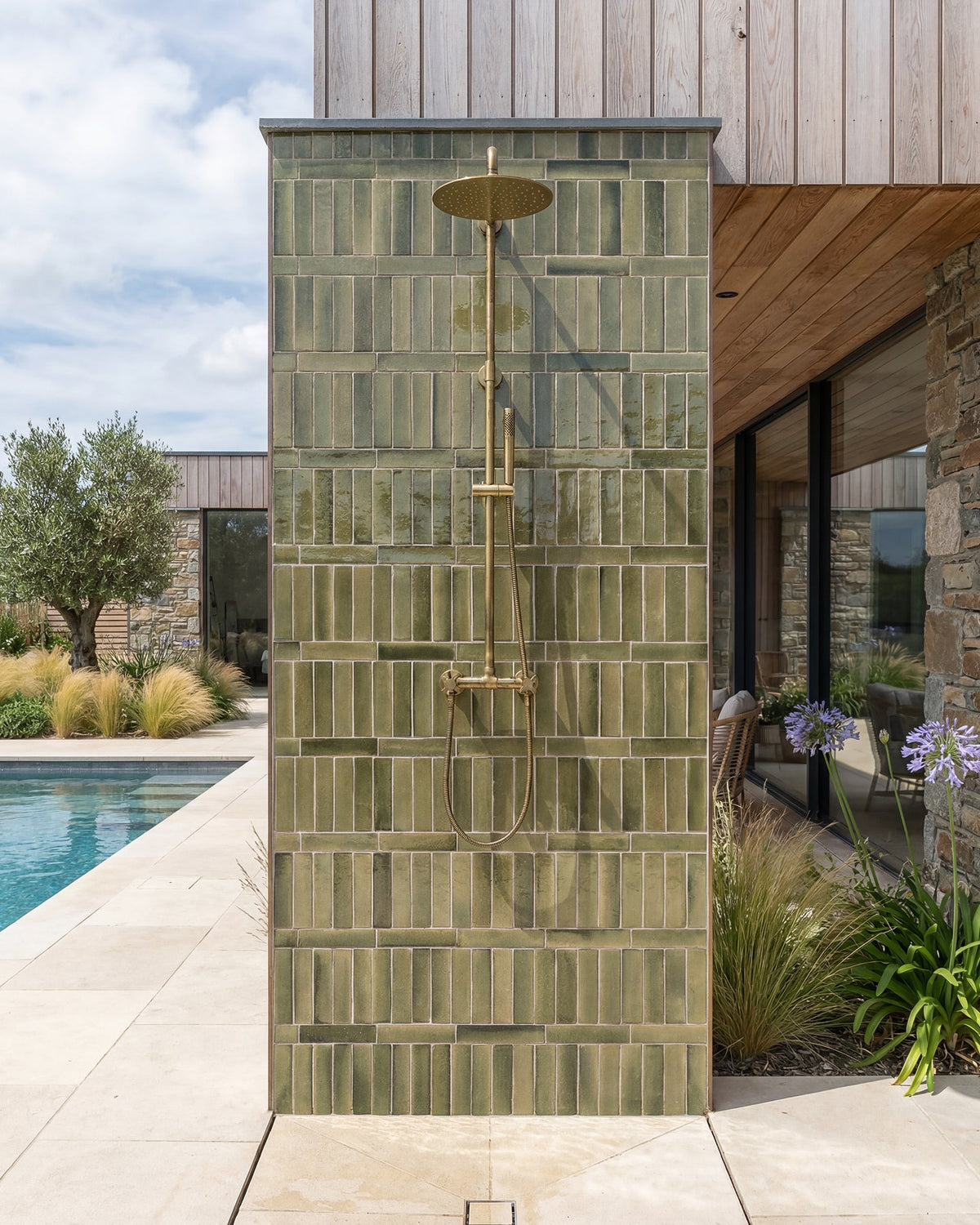 Ca’ Pietra Stone Glaze Ceramic Lemongrass Gloss Brick — official gallery image 16