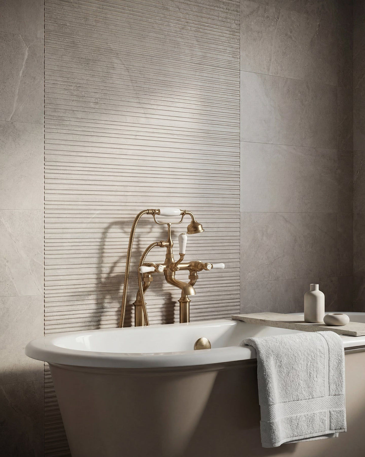 Ca’ Pietra Riverside Wall Ceramic Perla — official gallery image 1