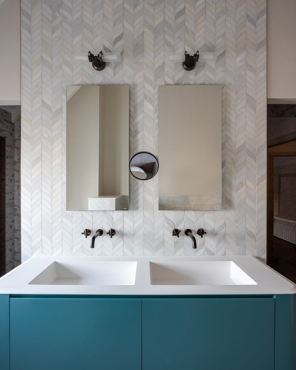 Ca’ Pietra Zen Marble Honed Finish Leaf Mosaic — official gallery image 16