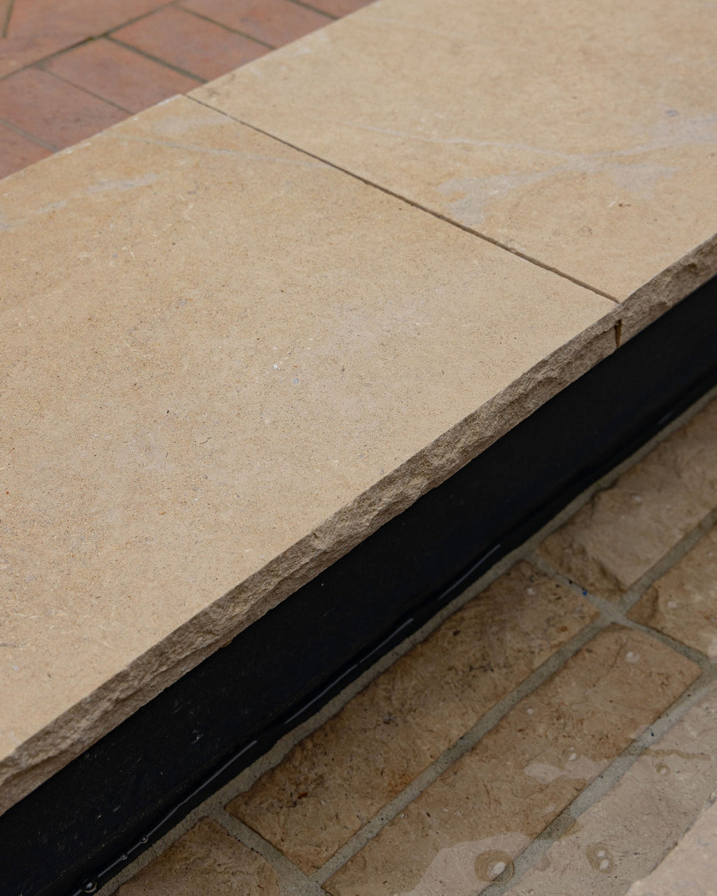 Ca’ Pietra Buscot Limestone Tumbled & Etched Cropped Coping — official gallery image 3