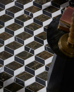 Ca’ Pietra Echelon Porcelain Matt Cube Mosaic Emperador — official gallery image 6