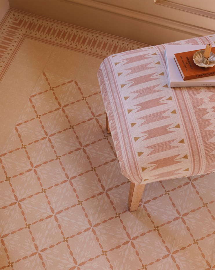 Ca’ Pietra Aventuras Ziggy Border Terracotta Porcelain — official gallery image 9