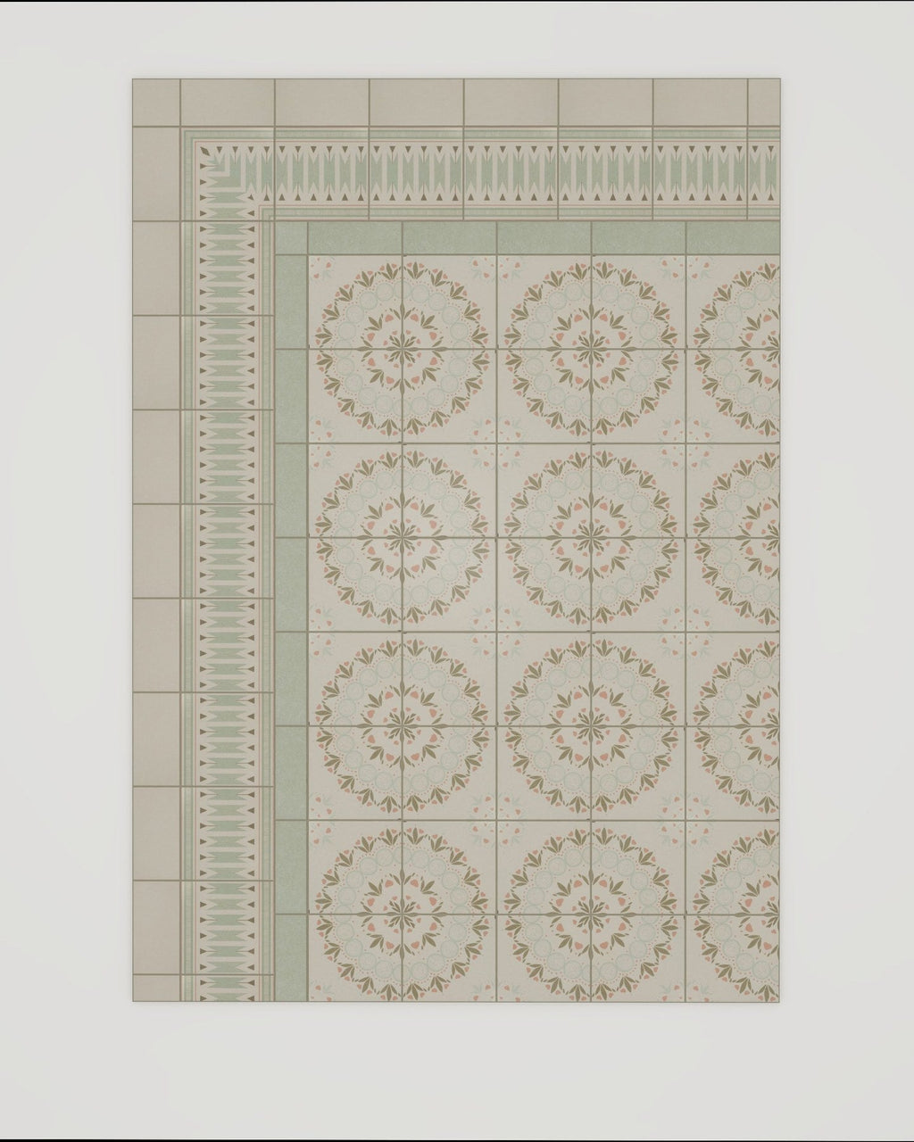 Ca’ Pietra Aventuras Ziggy Corner Olive Porcelain — official gallery image 1