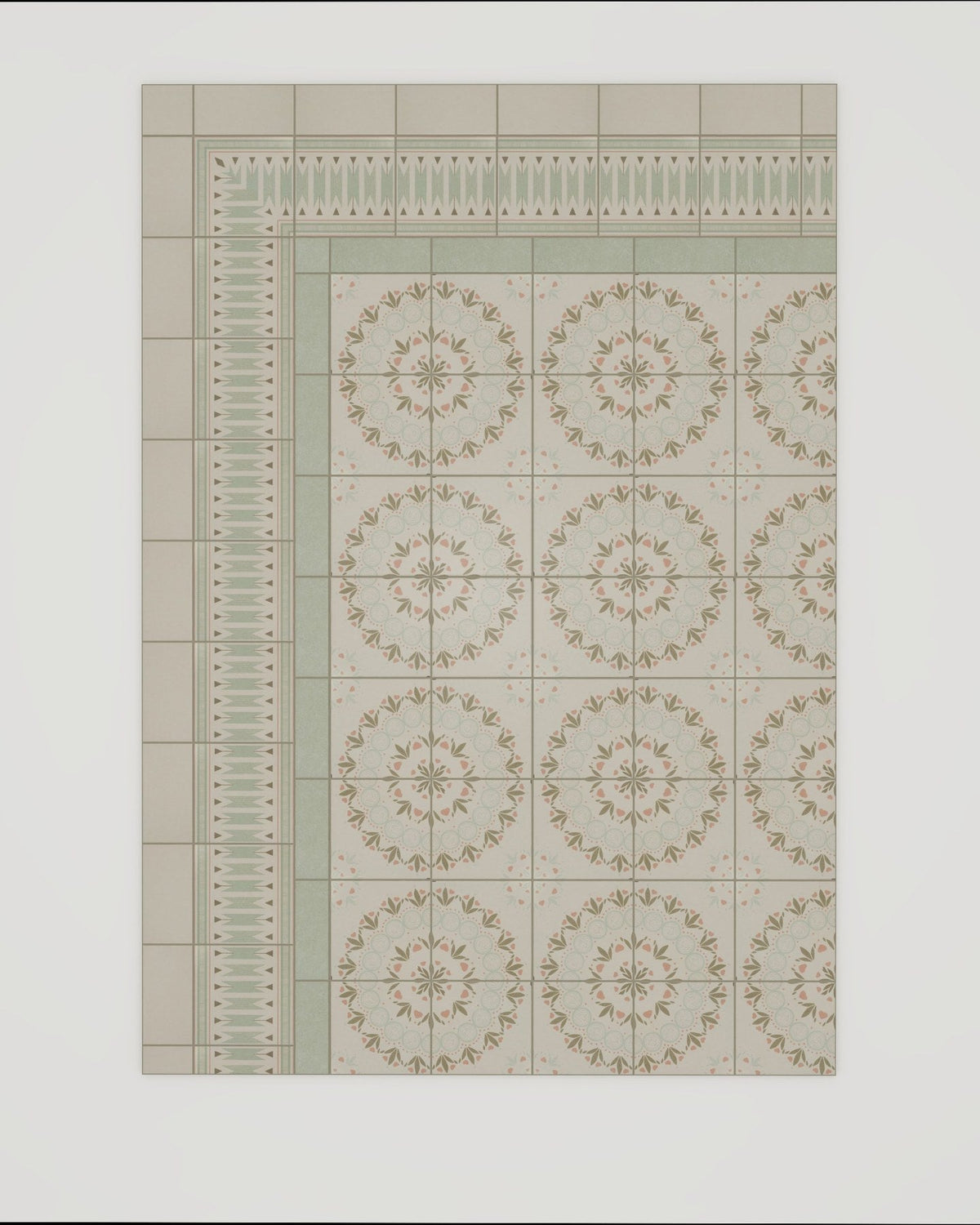 Ca’ Pietra Aventuras Ziggy Corner Olive Porcelain — official gallery image 1