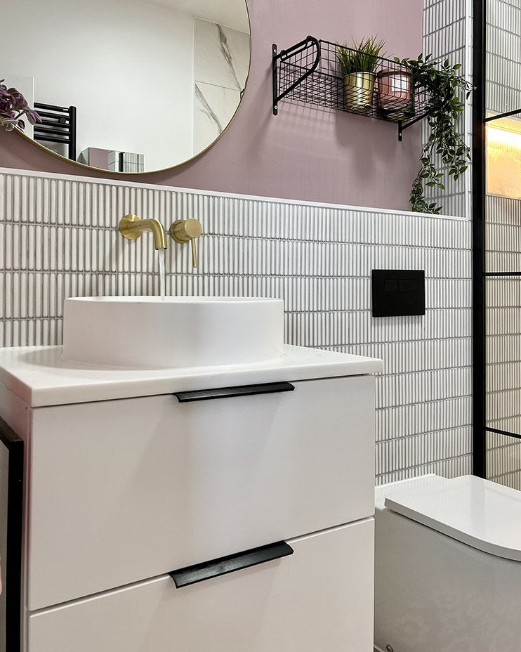 Ca’ Pietra Bamboo Porcelain Mosaic White — official gallery image 9