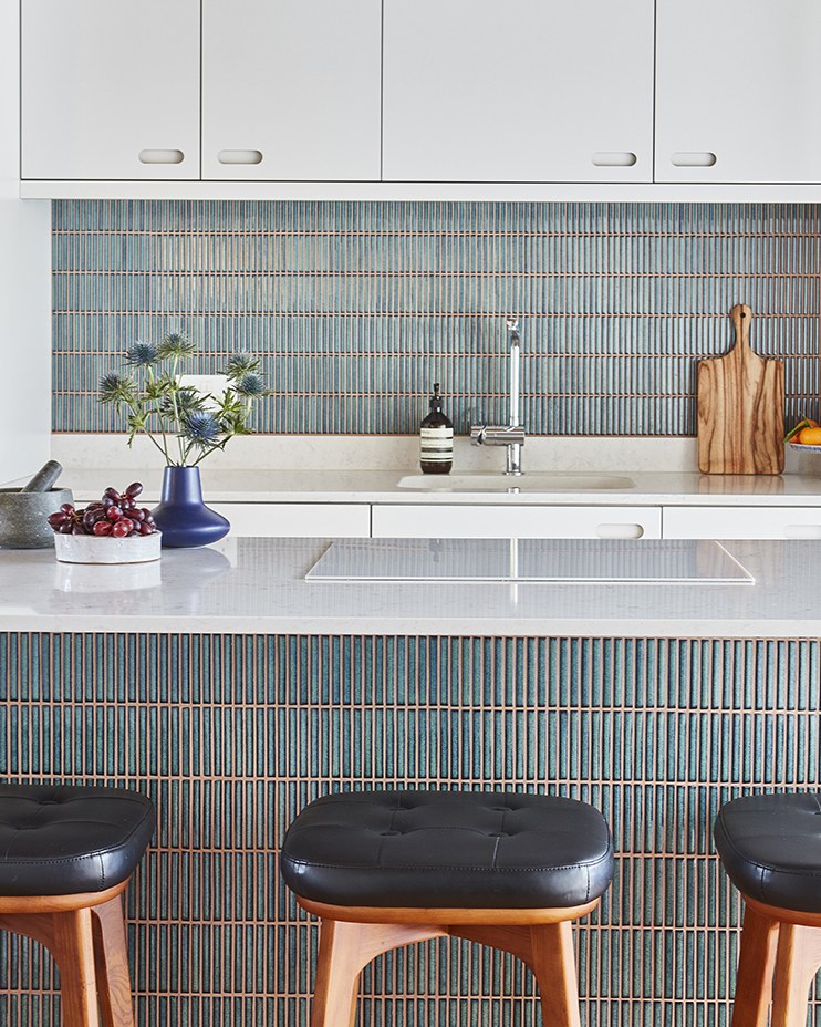 Ca’ Pietra Bamboo Porcelain Mosaic Verdigris — official gallery image 4