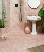 Ca’ Pietra Reform Composite Stone Tumbled Salmon Pink — official gallery image 1
