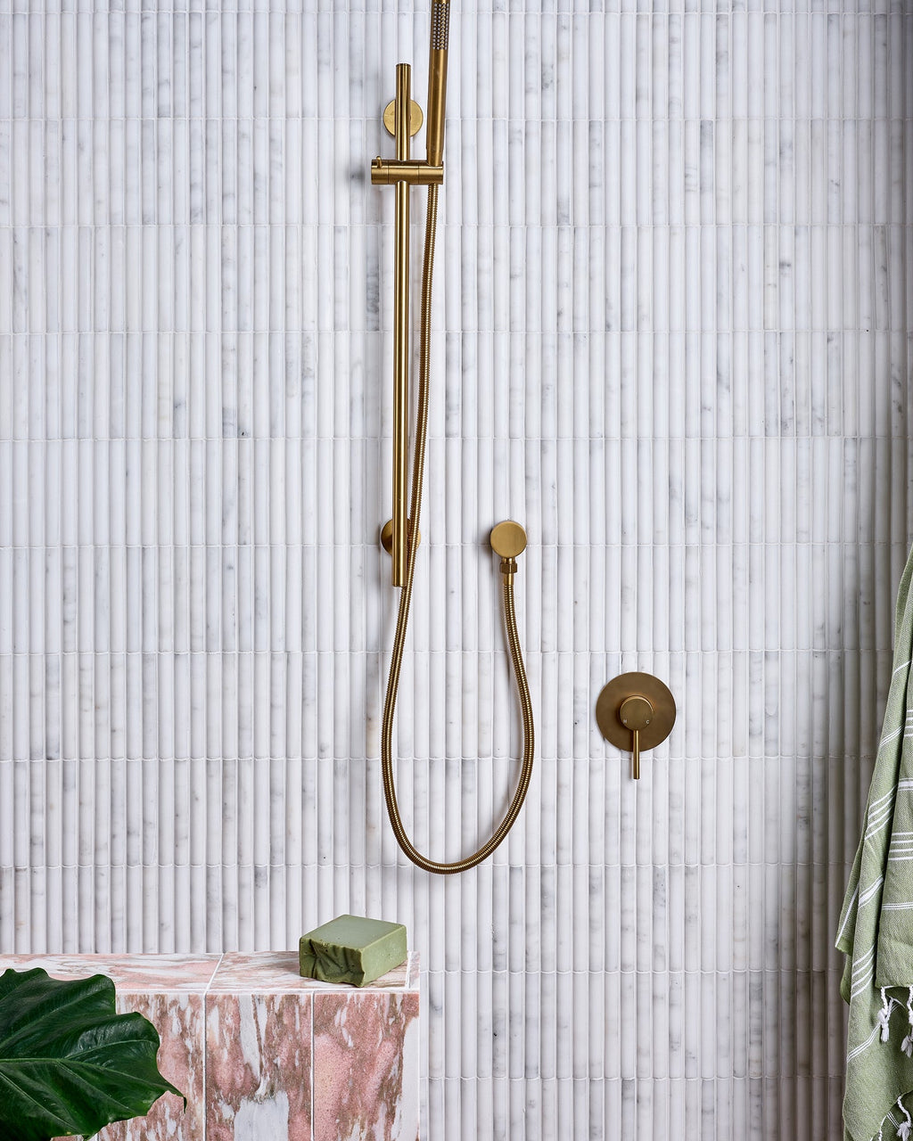 Ca’ Pietra Zen Marble Honed Finish Reed Mosaic — official gallery image 12