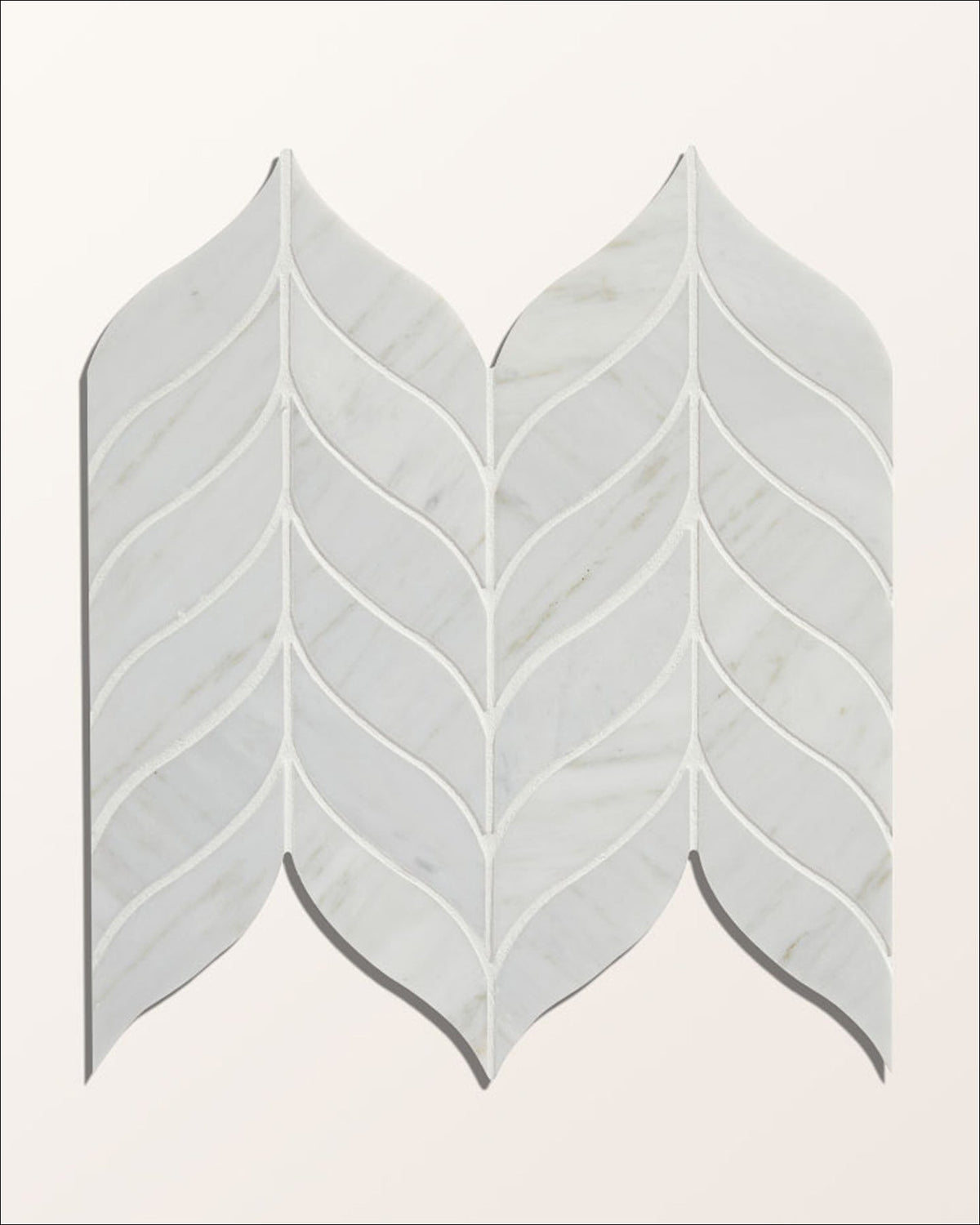Ca’ Pietra Zen Marble Honed Finish Leaf Mosaic — official gallery image 2