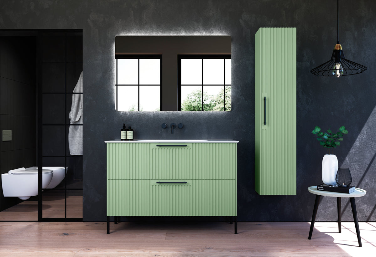 Sfera Flute vanity unit in a bathroom