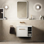Crosswater Infinity 700 Furniture Unit with Basin in White Gloss, Left Hand basin