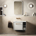 Crosswater Infinity 700 Furniture Unit with Basin in Matt White, Left Hand basin