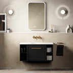 Crosswater Infinity 900 Furniture Unit with Basin in Matt Black