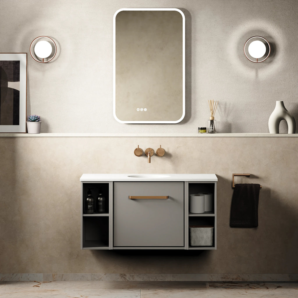 Crosswater Infinity 900 Furniture Unit with Basin in Storm Grey