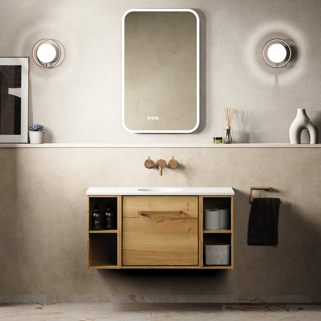 Crosswater Infinity 900 Furniture Unit with Basin in Windsor Oak