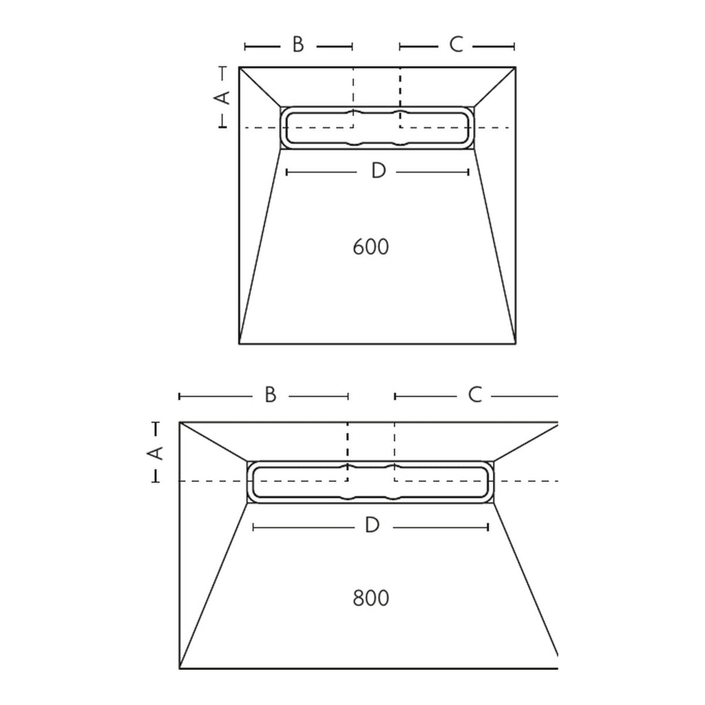 impey aqua dec linear 4 5 technical drawing
