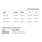 impey bath replacement tray 3 size table