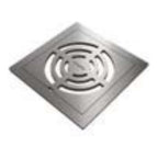 Impey square drain Grid pattern