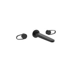Crosswater Lazo 3 Hole Wall Basin Tap in Matt Black