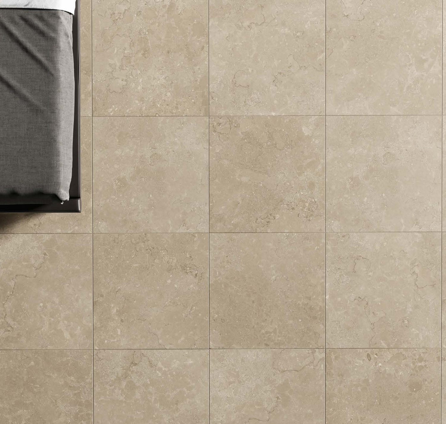 COEM Lagos Limestone-Effect sand 60x60 bedroom lifestyle