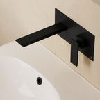 Crosswater Limit Wall Basin Tap Matt Black